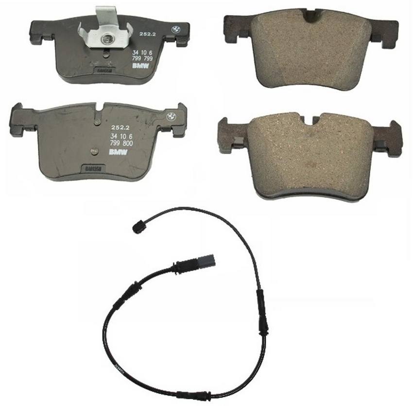 BMW Disc Brake Pad Set - Front (w/ Sensor)